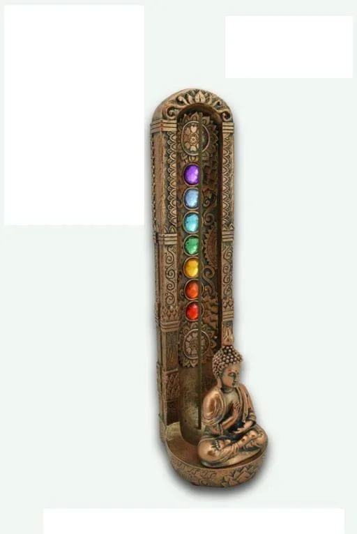 ZenN – Buddha w/ Seven Chakra Tower Incense Burner