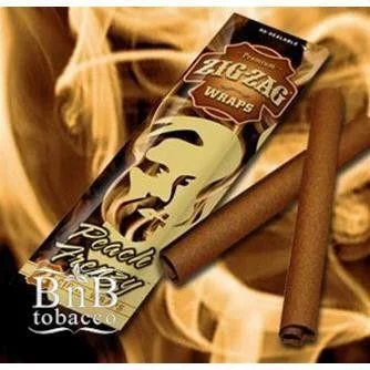 Zig Zag Peach Blunt Wraps